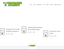 Tablet Screenshot of hamradioacademy.com